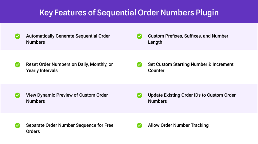 Advanced Features of Sequential Order Numbers Plugin 